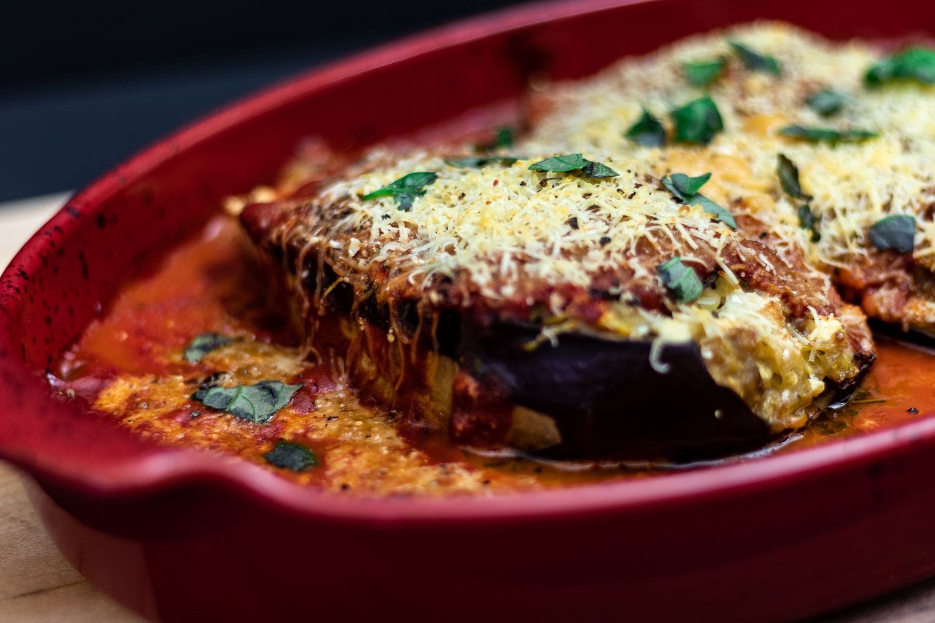 Berenjenas rellenas al horno