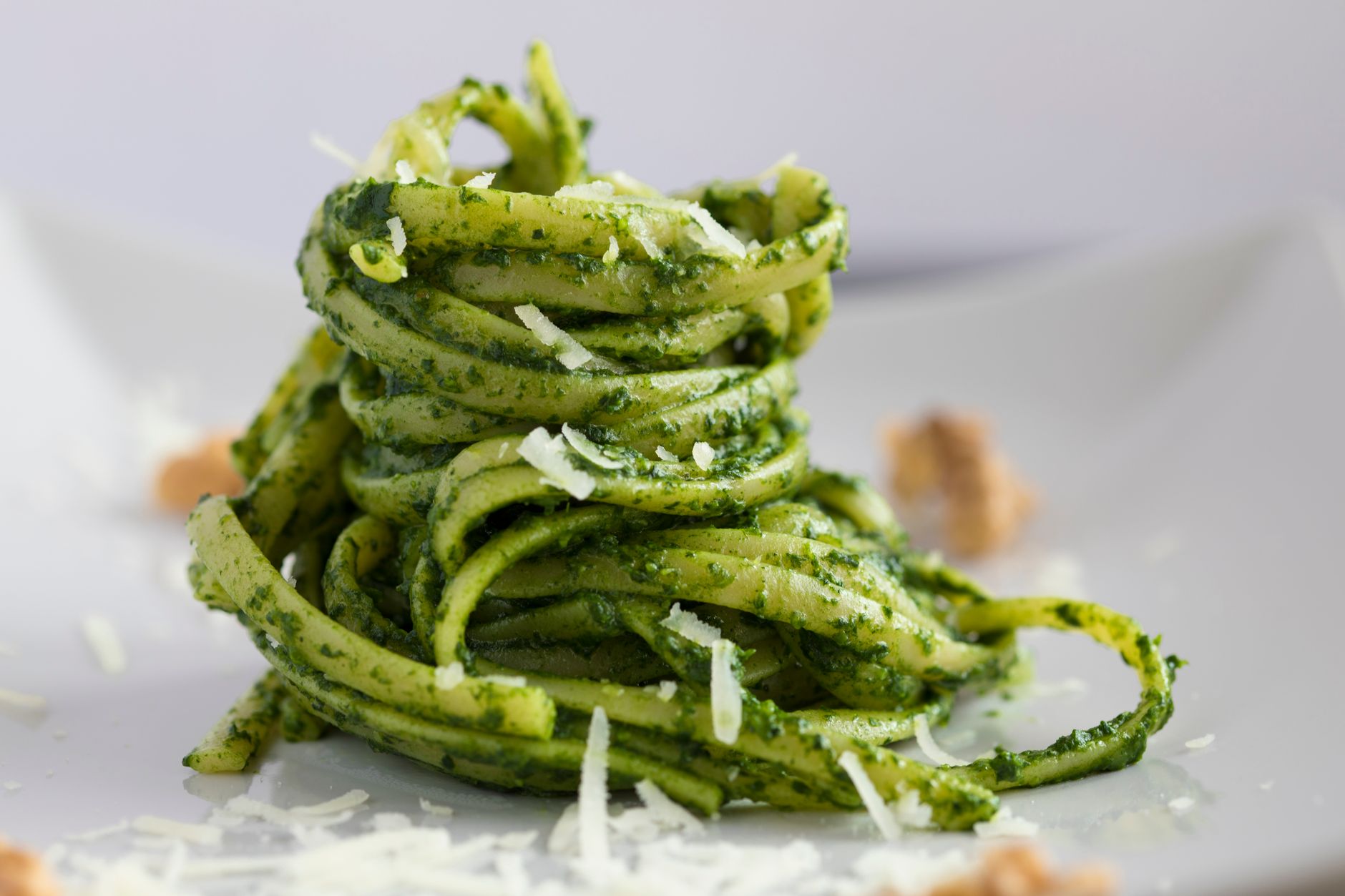 Pasta con pesto de albahaca casero