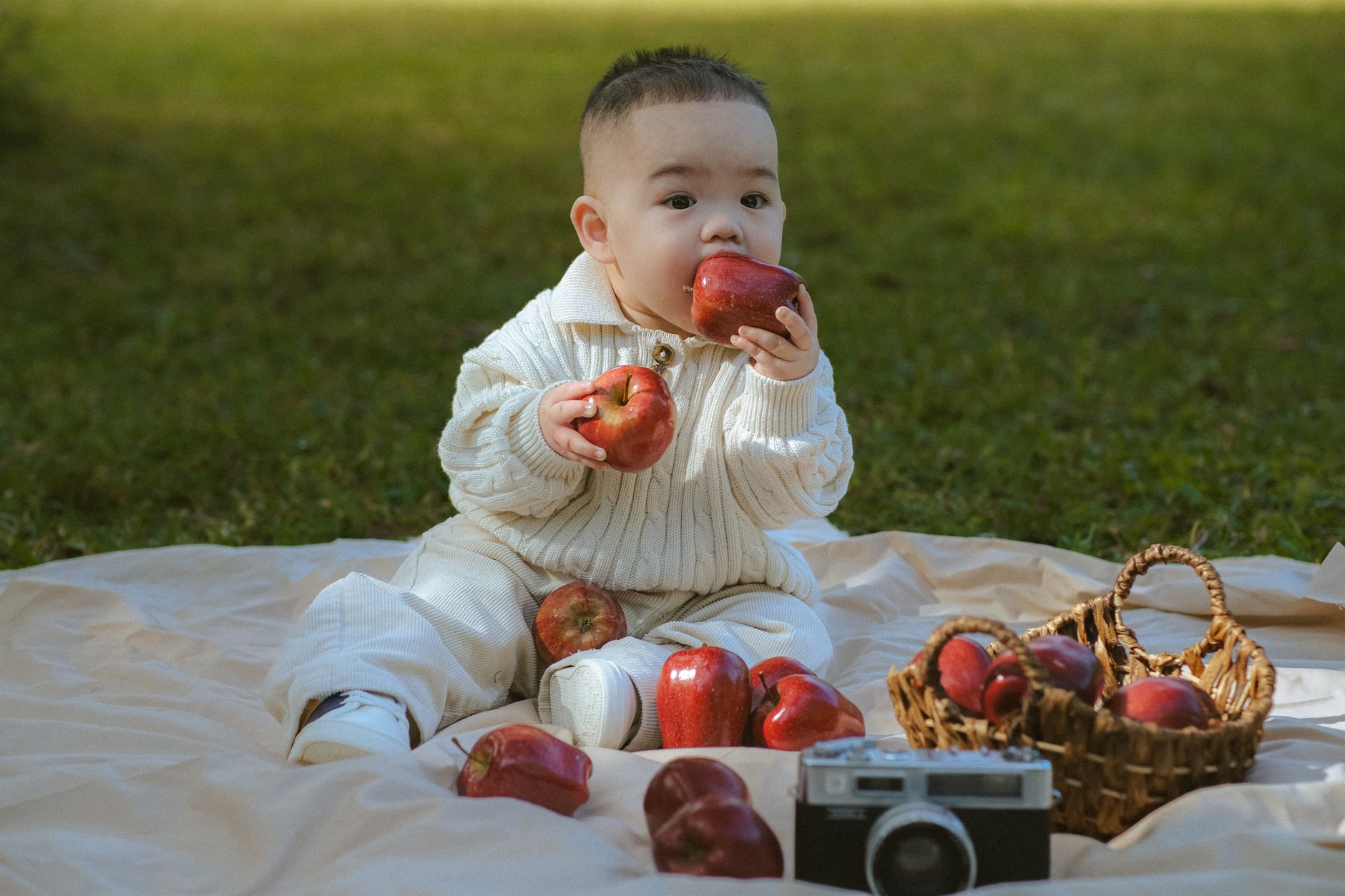 Puré de boniato y manzana para bebés