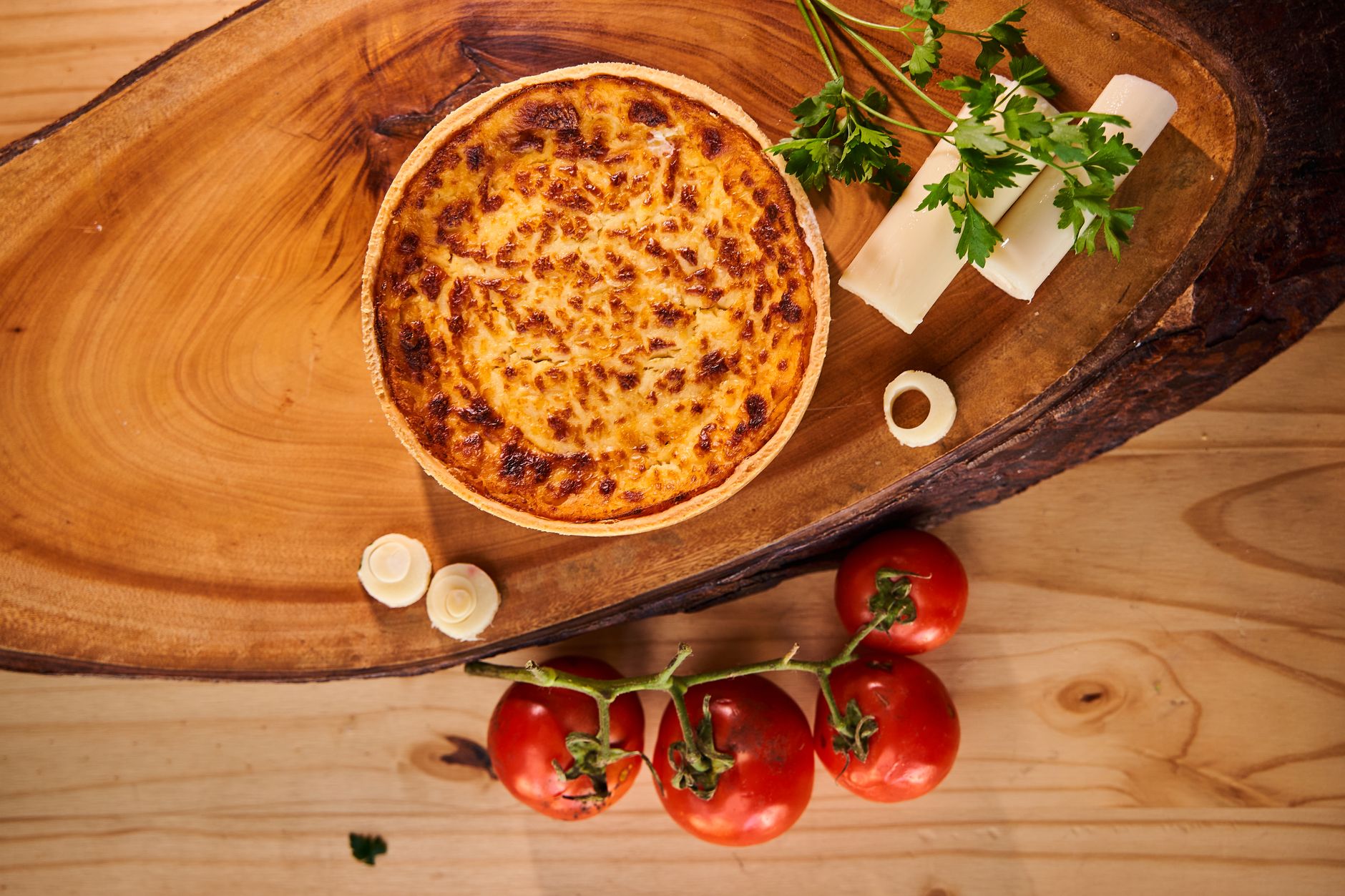 Quiche de espinacas y queso