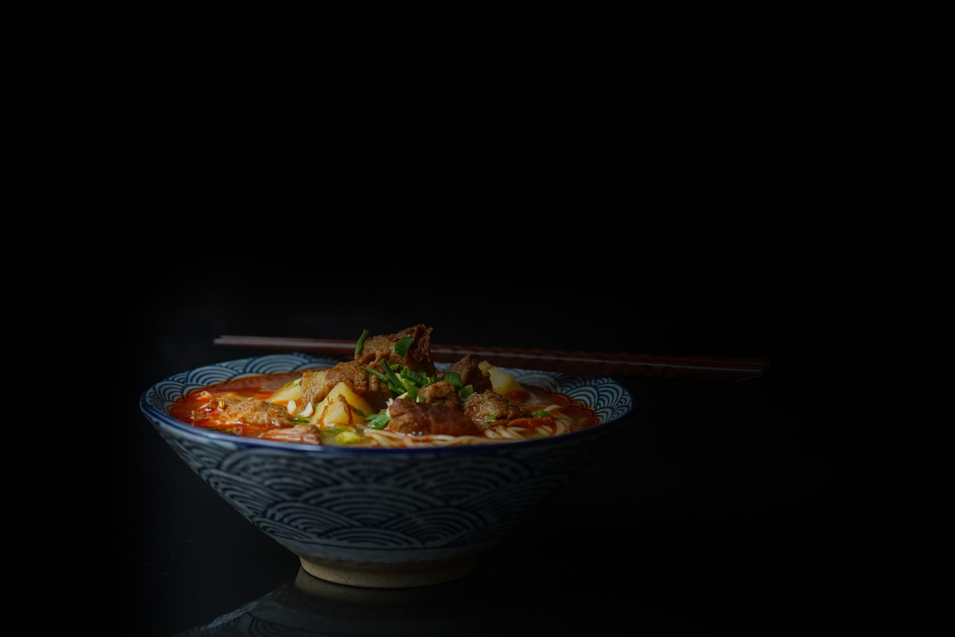 Sopa de fideos casera