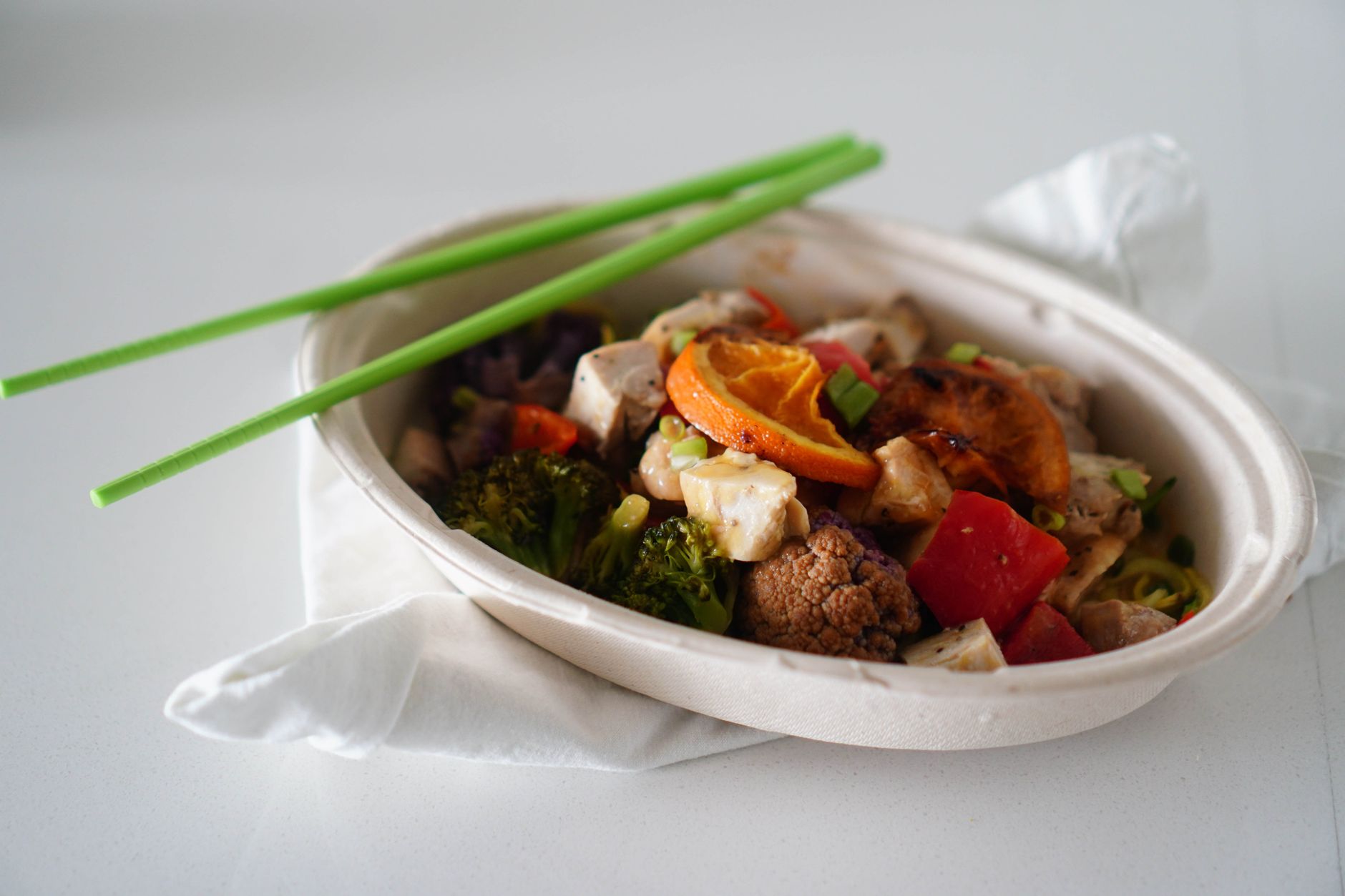 Wok de verduras y tofu